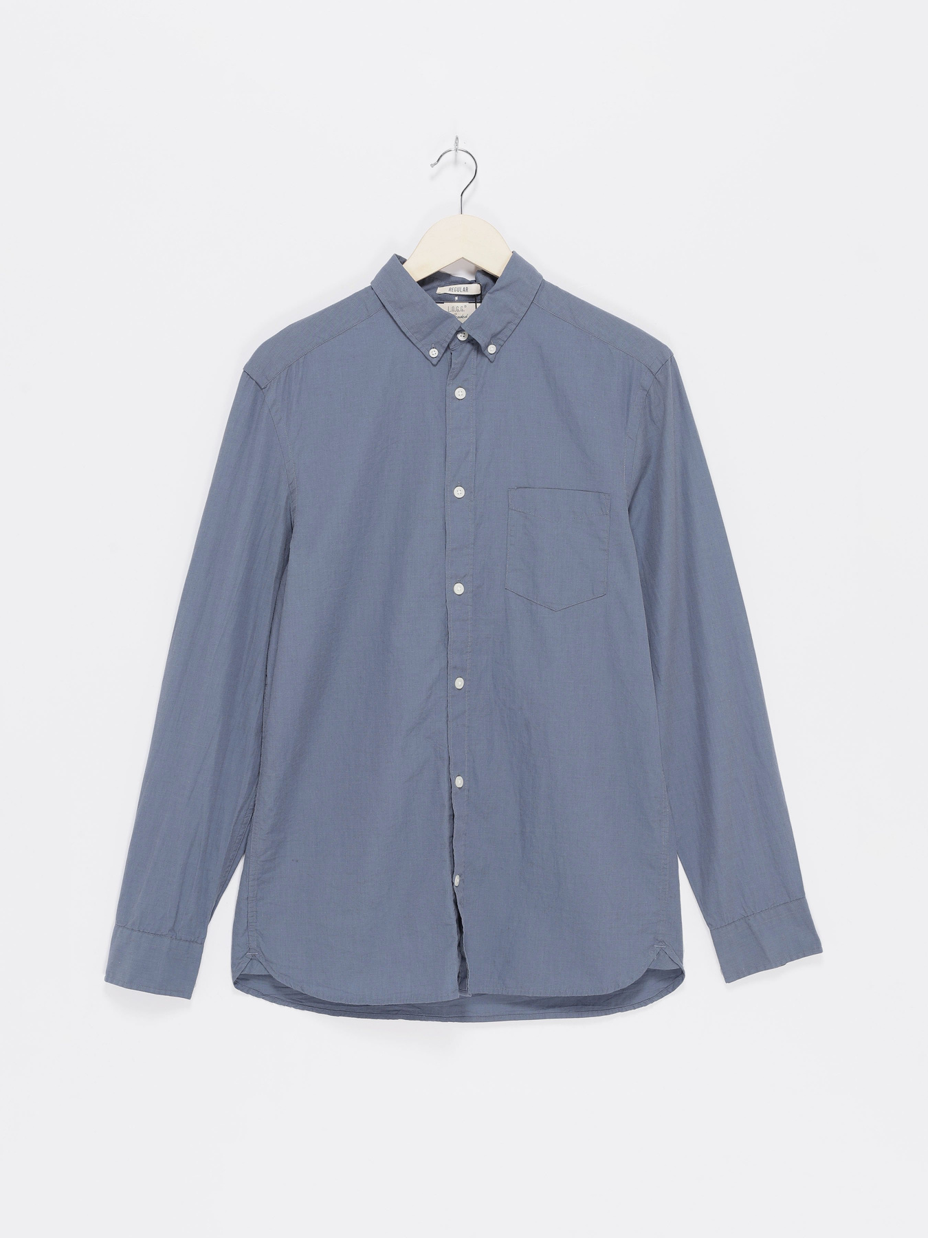 Рубашка H&M модель 0459528_синій Фото