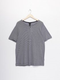 Футболка H&M модель 0469035_т.синій з білим Фото