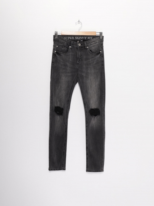 Прямі джинси H&M Модель 0484911_сірий Фото