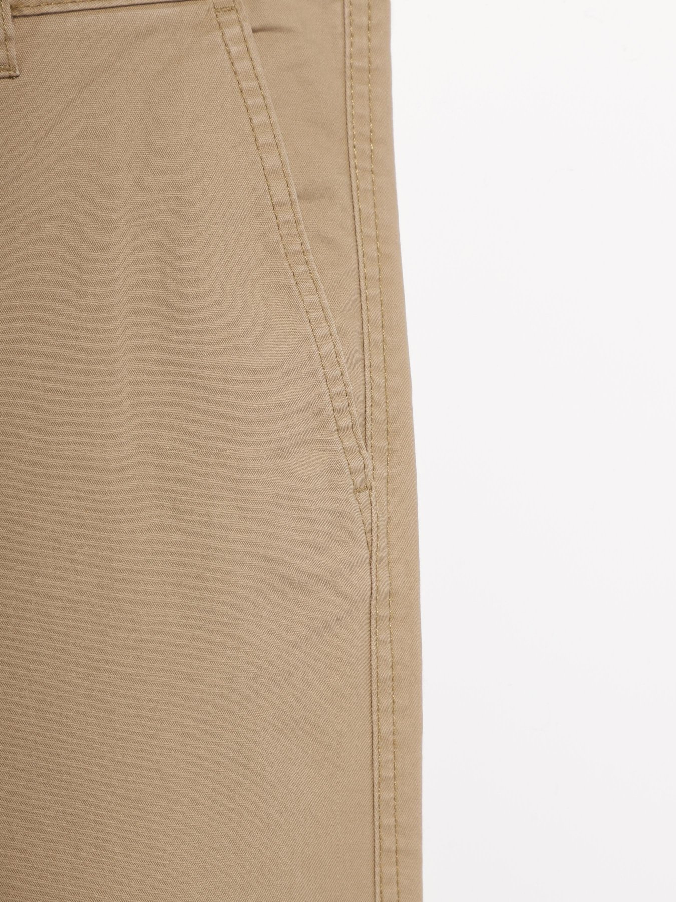 Брюки повседневные H&M модель 0491912_бежевий Фото