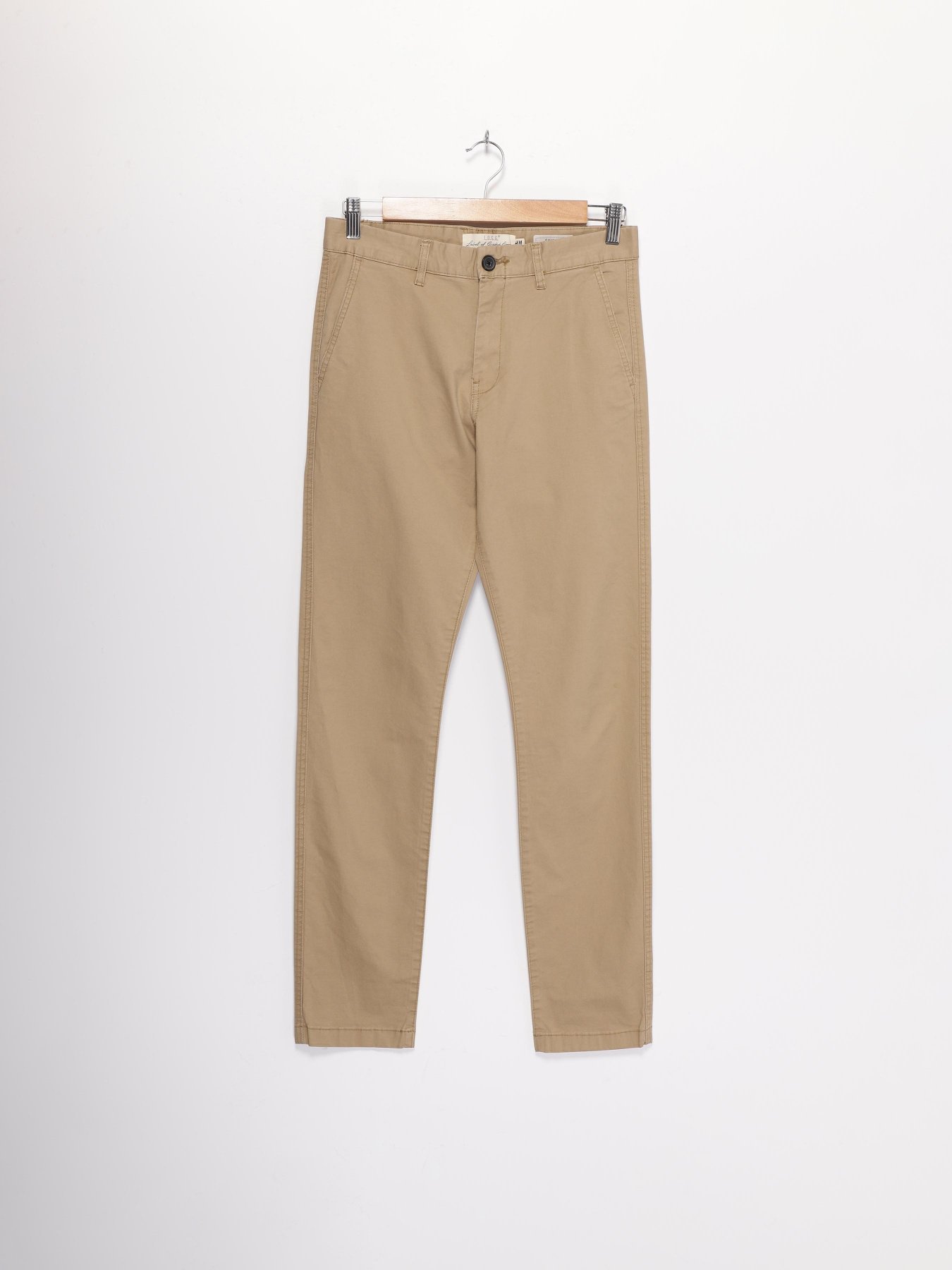 Повседневные штаны H&M модель 0491912_бежевий Фото