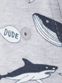 Кепка H&M модель 0696356_сірий з т.синім Фото