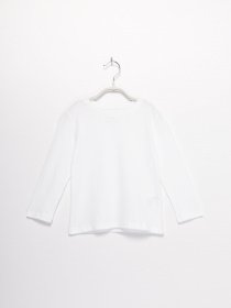 Лонгслив H&M модель 0503569_білий Фото