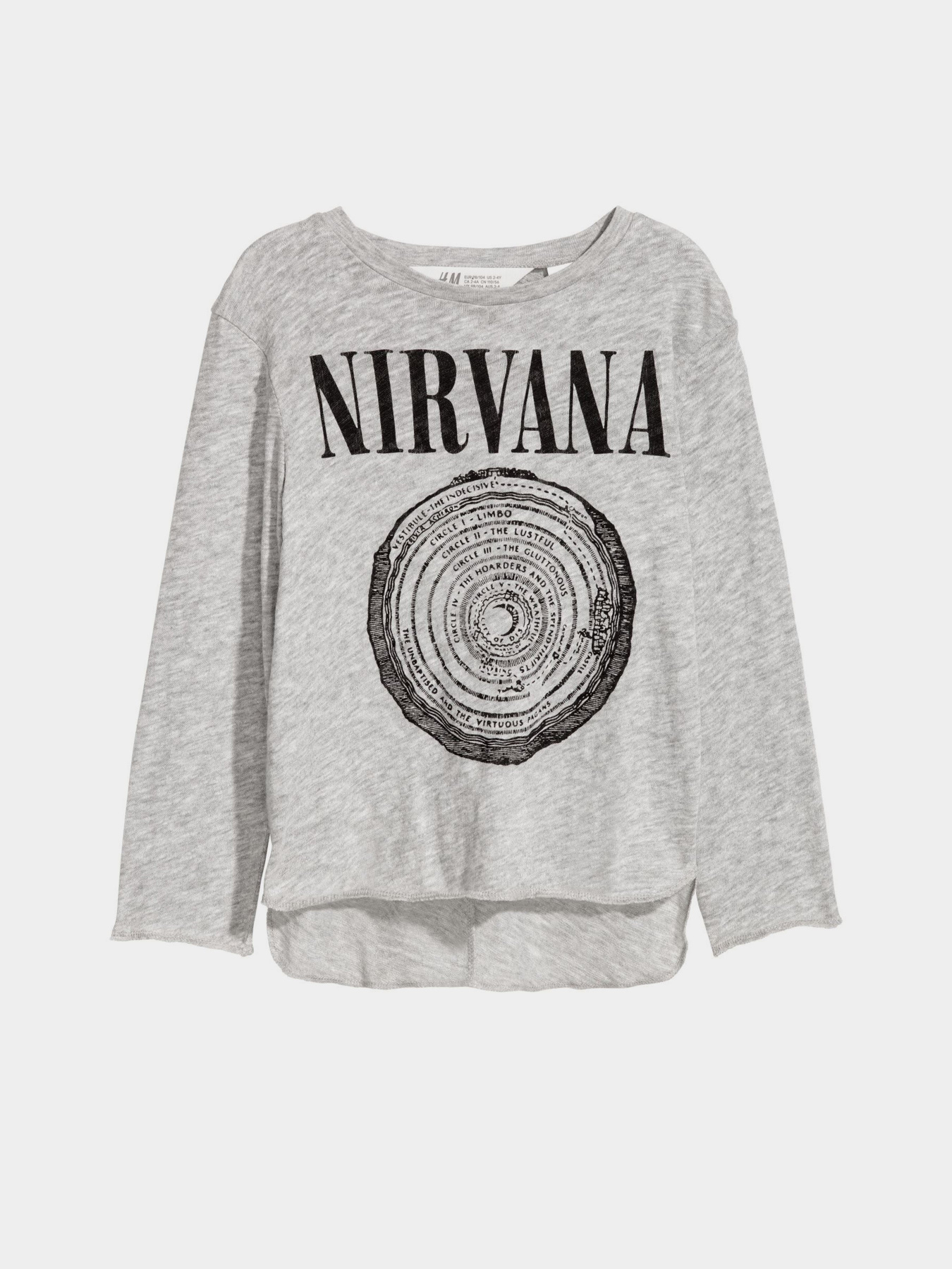 Лонгслив H&M модель 0517135_сірий Фото