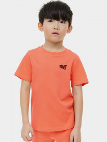 Футболка H&M модель 0544290_кораловий Фото