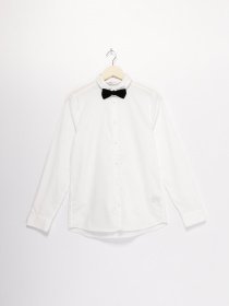 Рубашка H&M модель 05791651_білий з чорним Фото