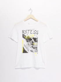 Футболка H&M модель 0585680_білий комб. Фото