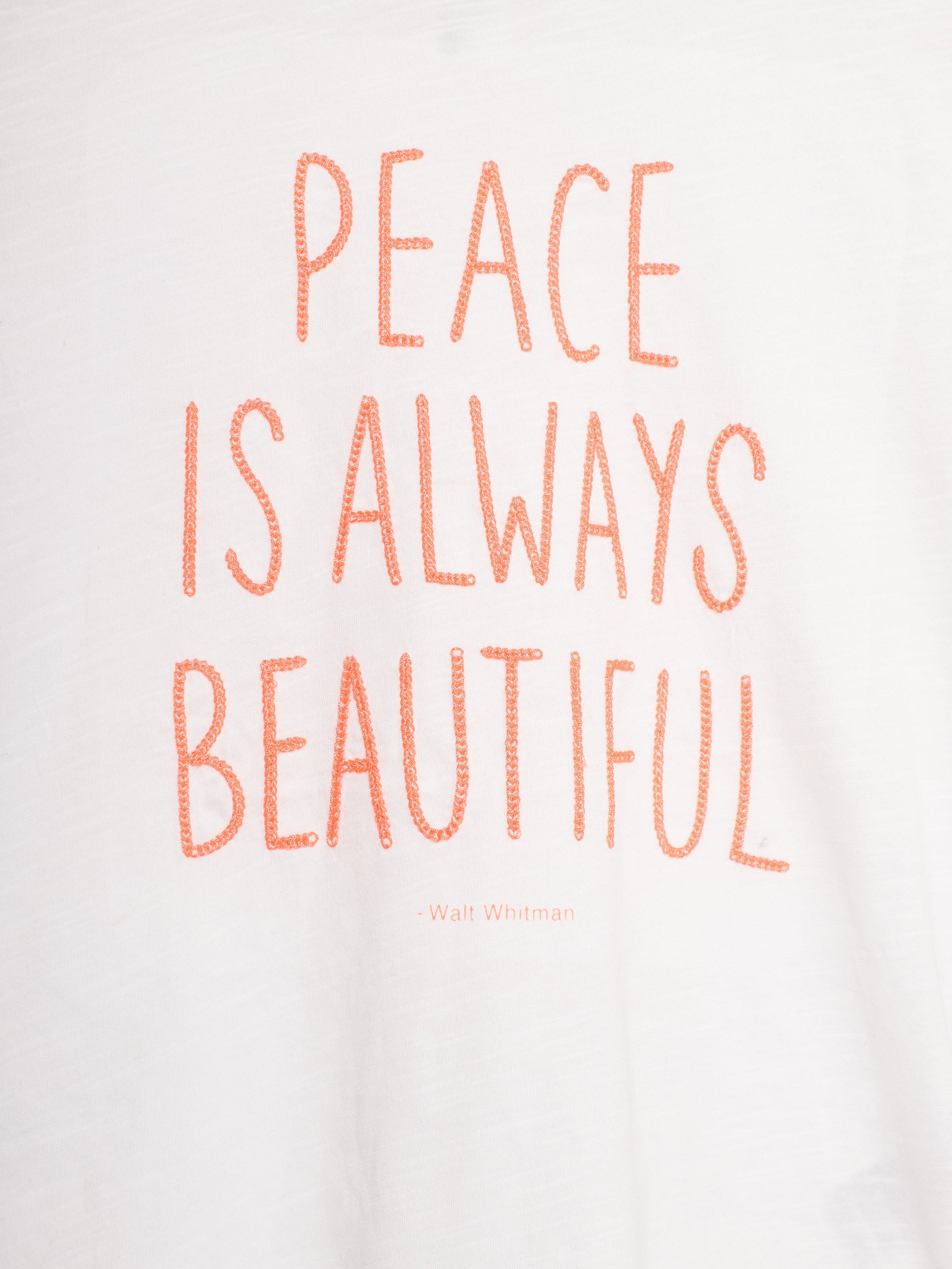 Футболка H&M модель 0619784_білий з помаранчевим Фото