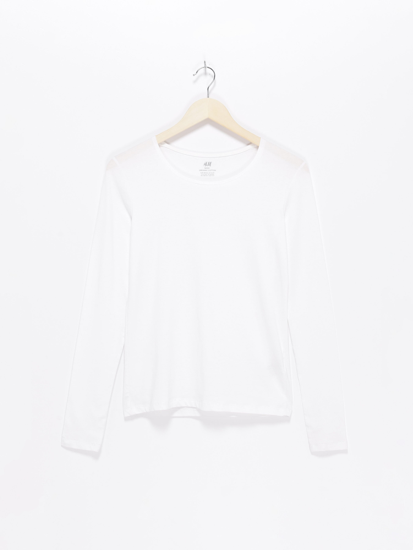 Лонгслив H&M модель 06275721_білий Фото