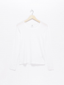 Лонгслів H&M модель 06275721_білий Фото