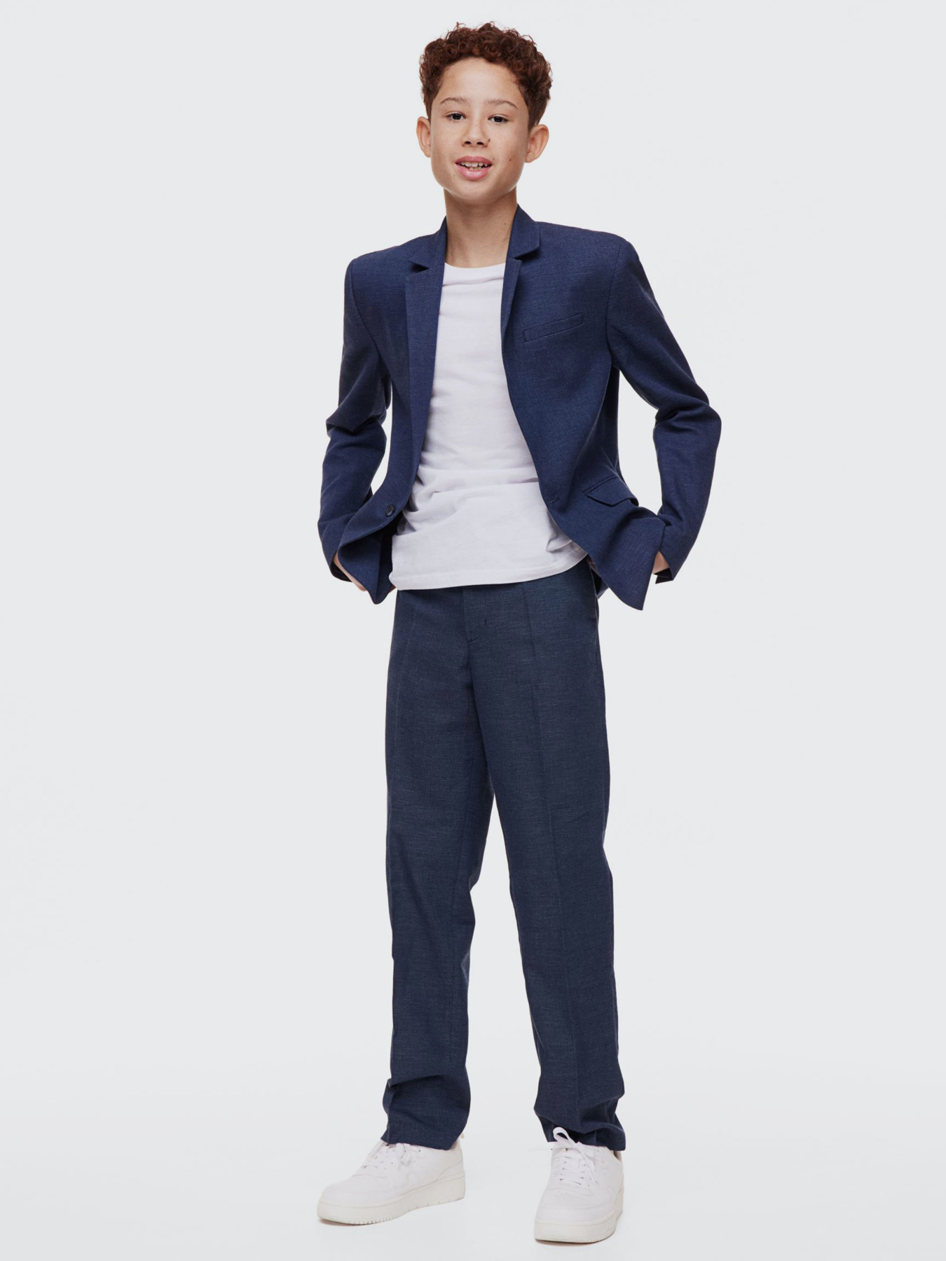 Повсякденні штани H&M модель 0630210_т.синій Фото