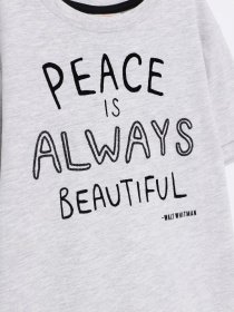 Футболка H&M модель 0632495_сірий комб. Фото