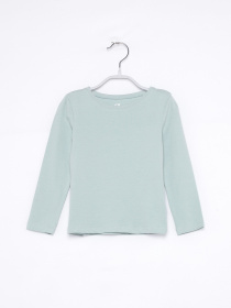 Лонгслив H&M модель 0678157_оливковий Фото