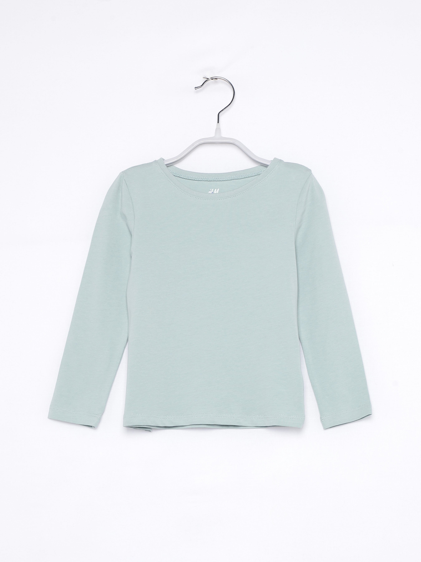 Лонгслив H&M модель 0678157_оливковий Фото