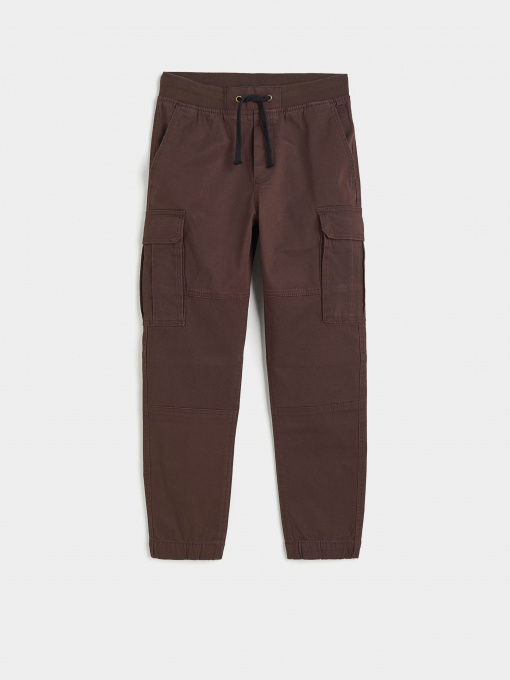 Брюки повседневные H&M модель 0689014_с.коричневий Фото