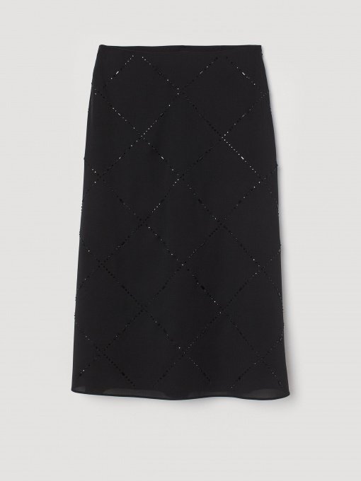 Юбка миди H&M модель 0804680_чорний Фото