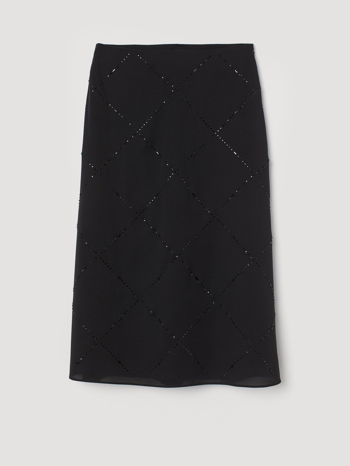 Юбка миди H&M модель 0804680_чорний Фото