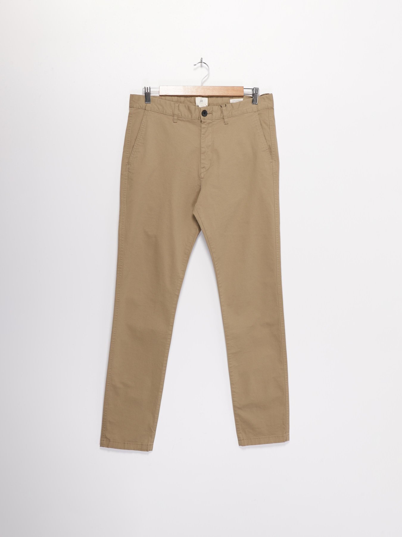 Повседневные штаны H&M модель 0710876_бежевий Фото
