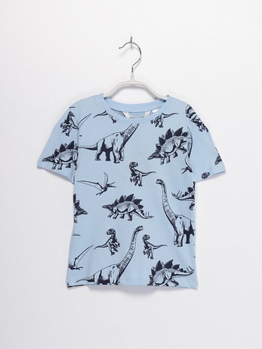 Футболка H&M модель 0713922_синій з т.синім Фото