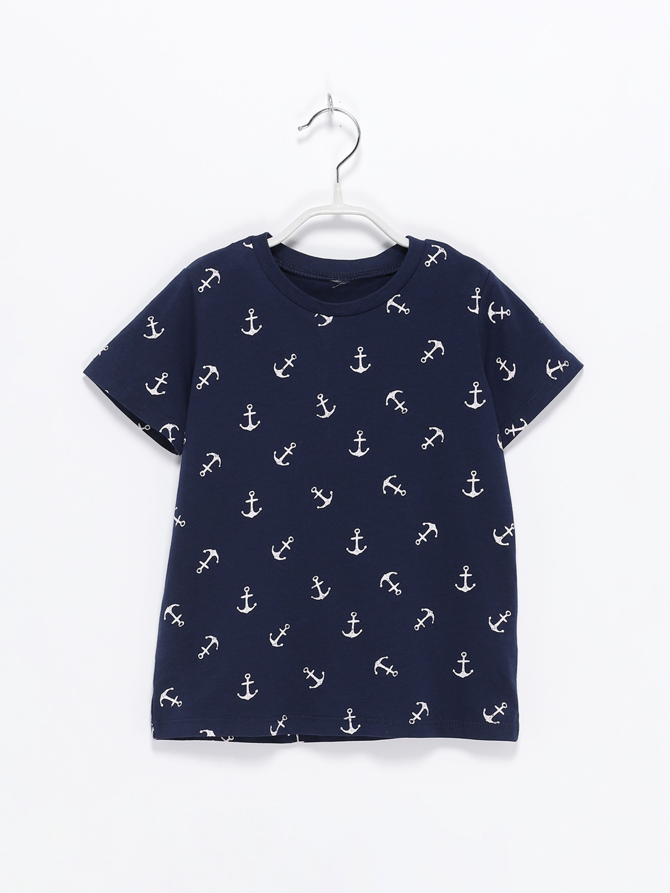 Футболка H&M модель 0725787_т.синій з білим Фото