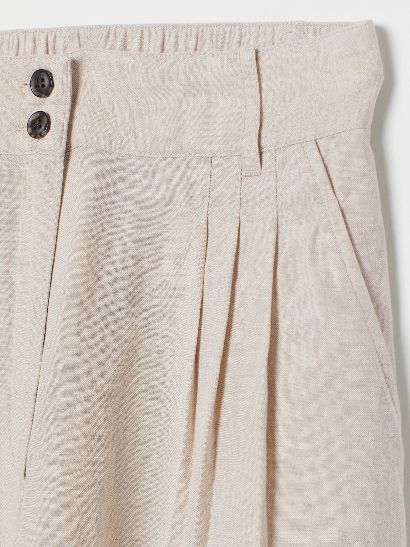 Брюки повседневные H&M модель 0730566_с.бежевий Фото