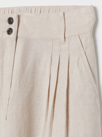 Брюки повседневные H&M модель 0730566_с.бежевий Фото