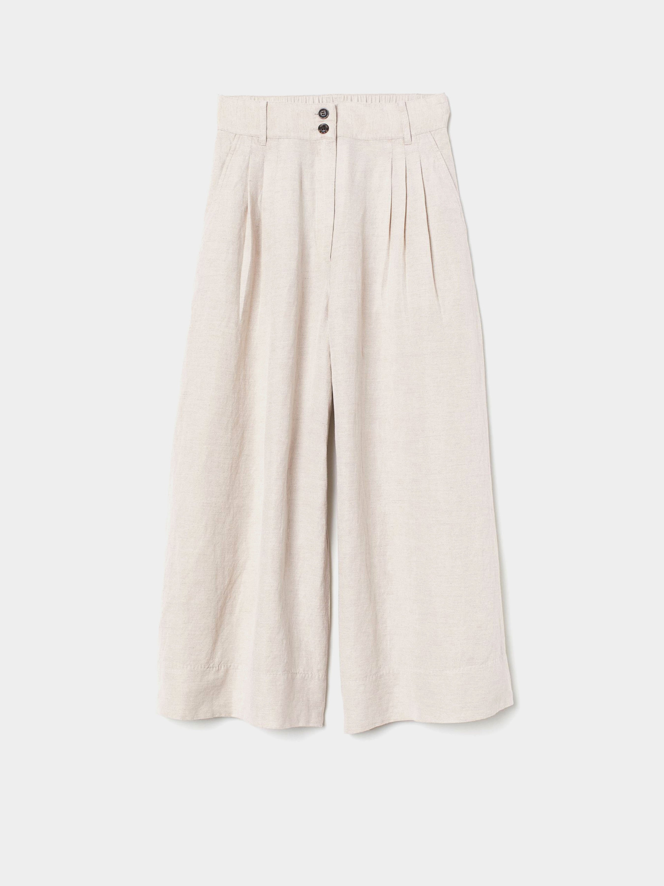 Повсякденні штани H&M модель 0730566_с.бежевий Фото