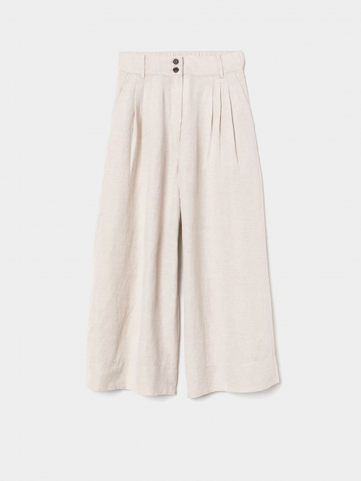 Повсякденні штани H&M модель 0730566_с.бежевий Фото