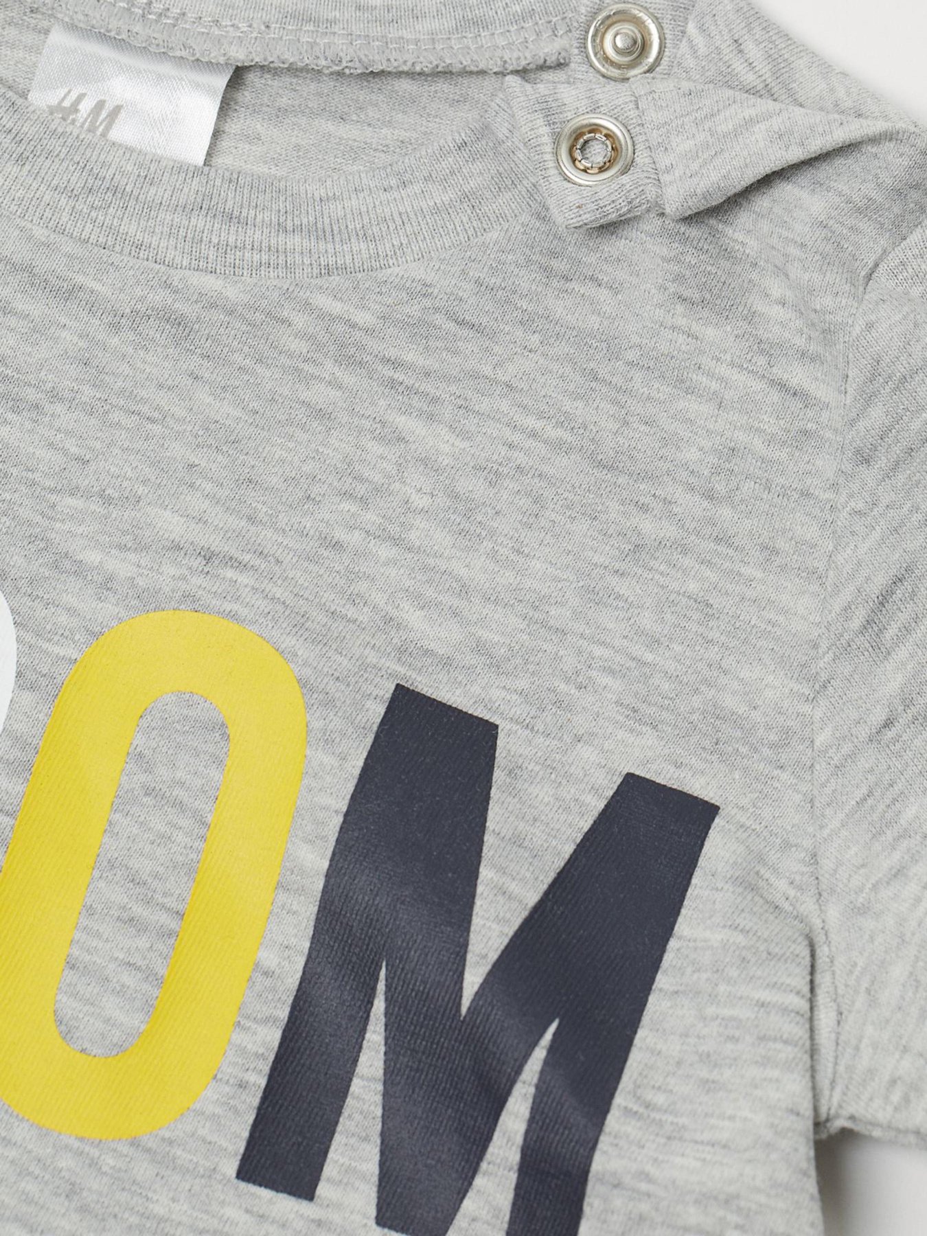 Футболка H&M модель 0743906_сірий комб. Фото