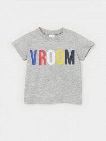 Футболка H&M модель 0743906_сірий комб. Фото