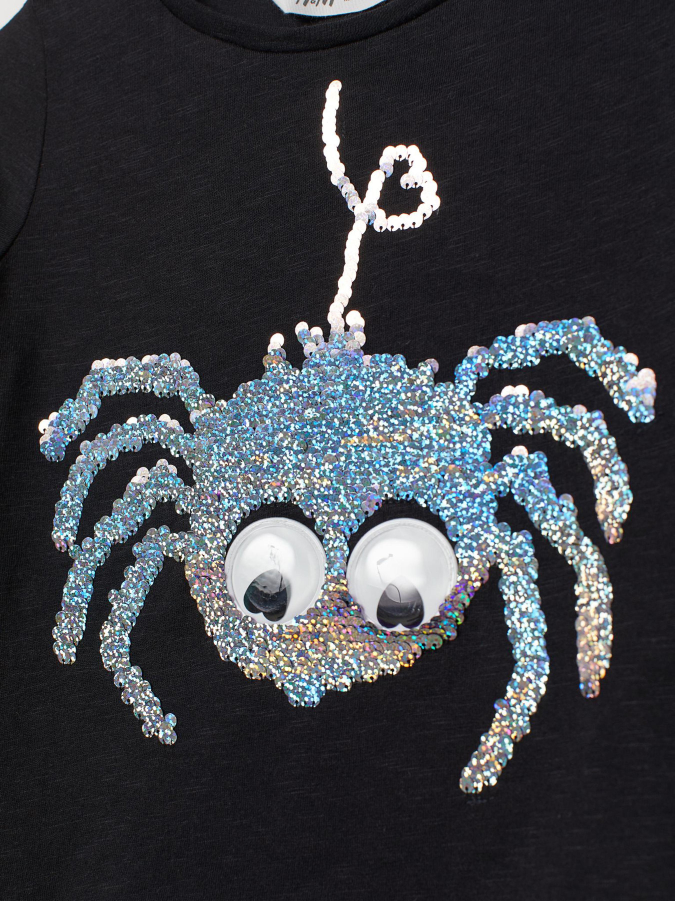 Лонгслив H&M модель 0749104_чорний комб. Фото