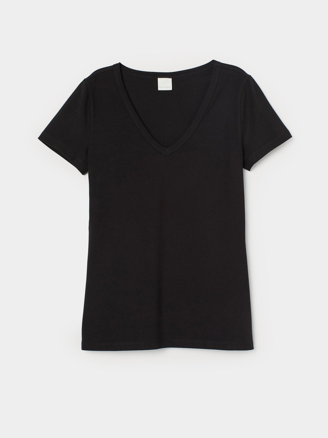 Футболка H&M модель 0772773_чорний Фото