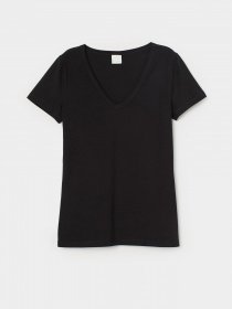 Футболка H&M модель 0772773_чорний Футболка H&M модель 0772773_чорний Фото