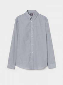 Сорочка H&M модель 0781758_сірий Фото