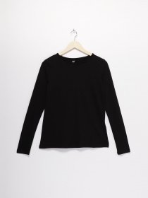 Лонгслів H&M модель 08024821_чорний Фото