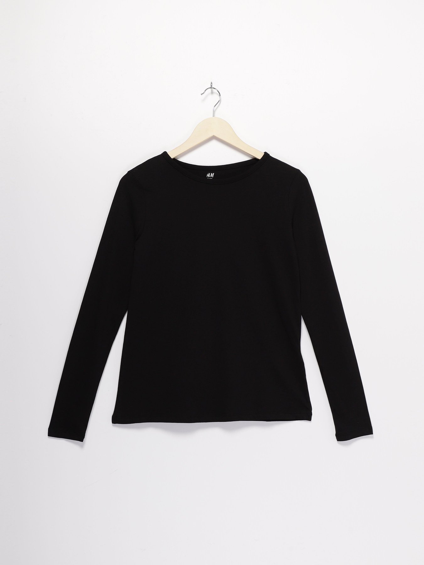 Лонгслів H&M модель 08024821_чорний Фото