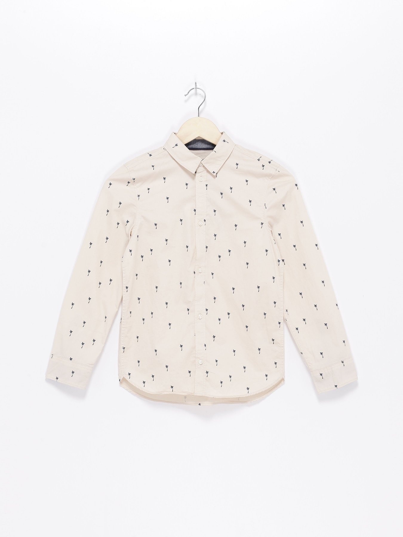 Рубашка H&M модель 0813060_с.бежевий комб. Фото