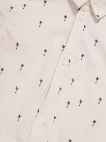 Рубашка H&M модель 0813060_с.бежевий комб. Фото