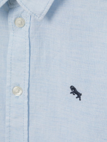 Рубашка повседневная H&M модель 0813060_с.синій Фото