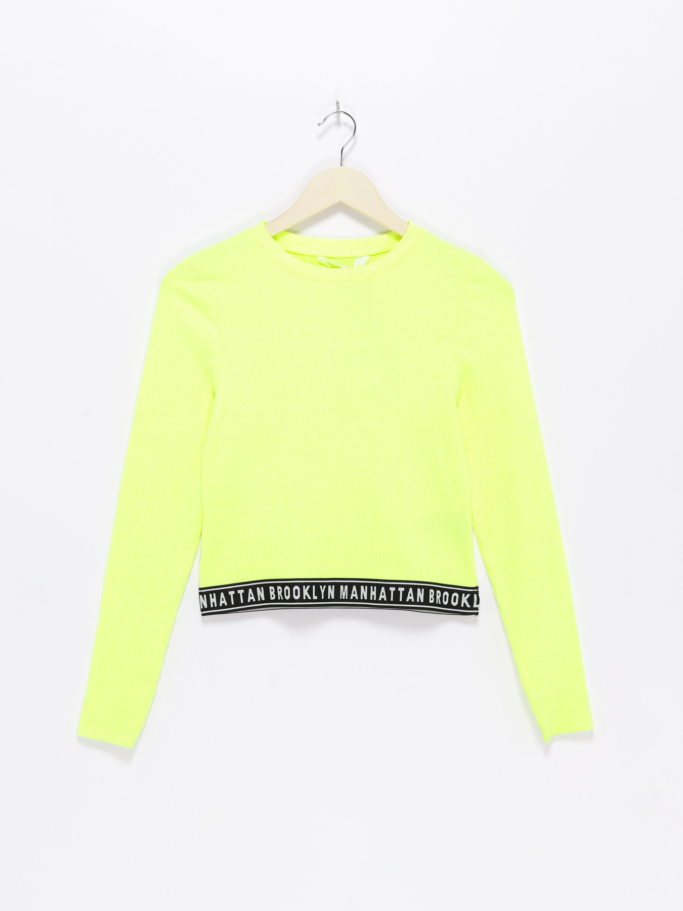 Лонгслів H&M модель 08149311_салатовий Фото