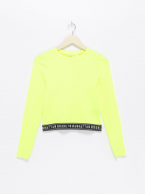 Лонгслів H&M модель 08149311_салатовий Фото