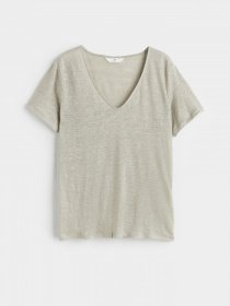 Футболка H&M модель 0824764_с.бежевий Фото