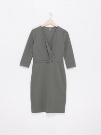 Платье мини H&M модель 0828268_хакі Фото