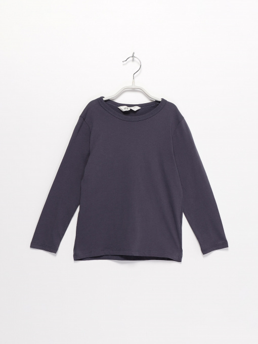 Лонгслив H&M модель 0855098_т.сірий Фото