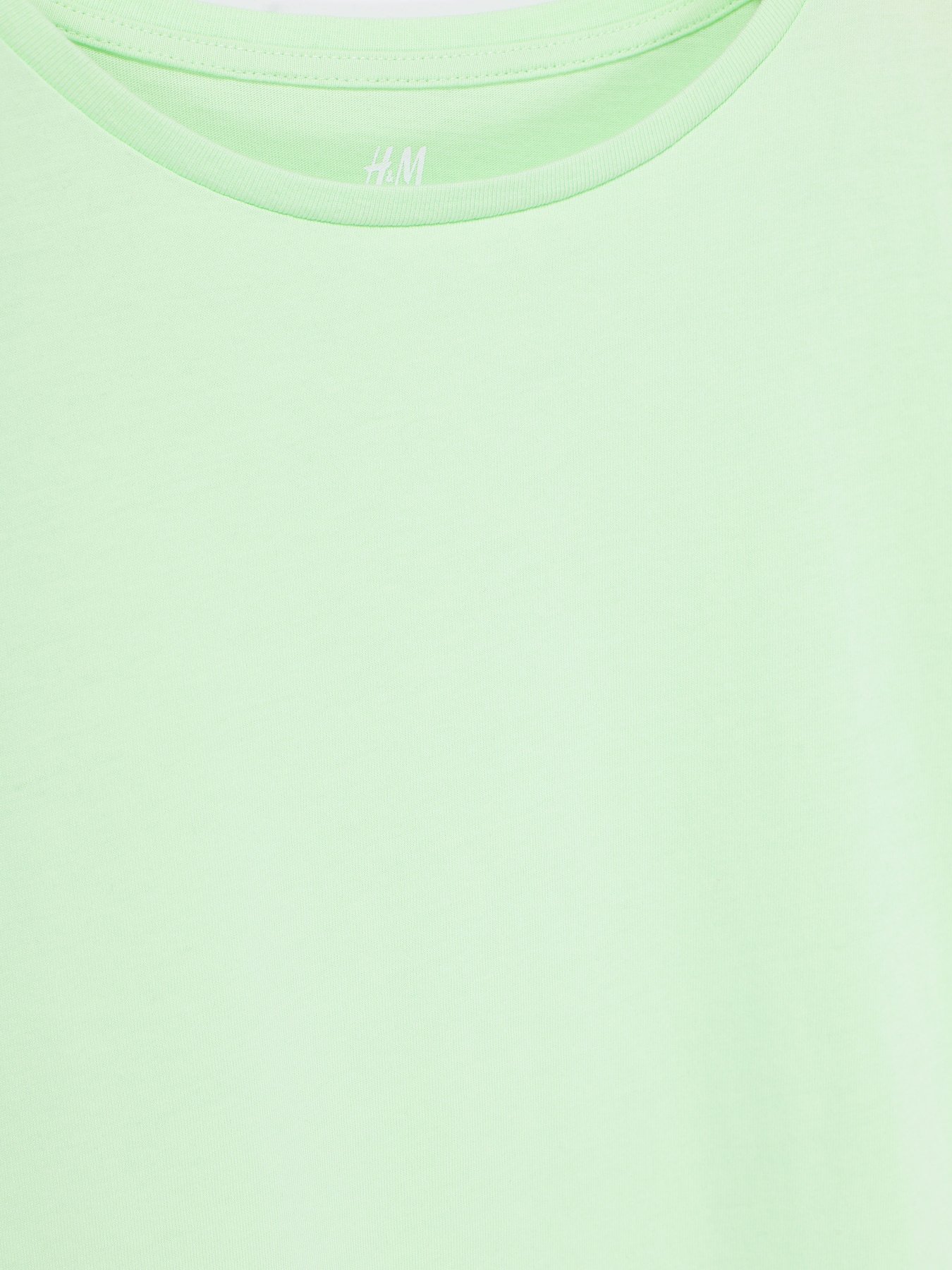 Футболка H&M модель 08551961_салатовий Фото