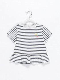 Футболка H&M модель 0855798_білий комб. Фото