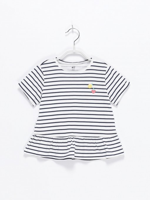 Футболка H&M модель 0855798_білий комб. Фото