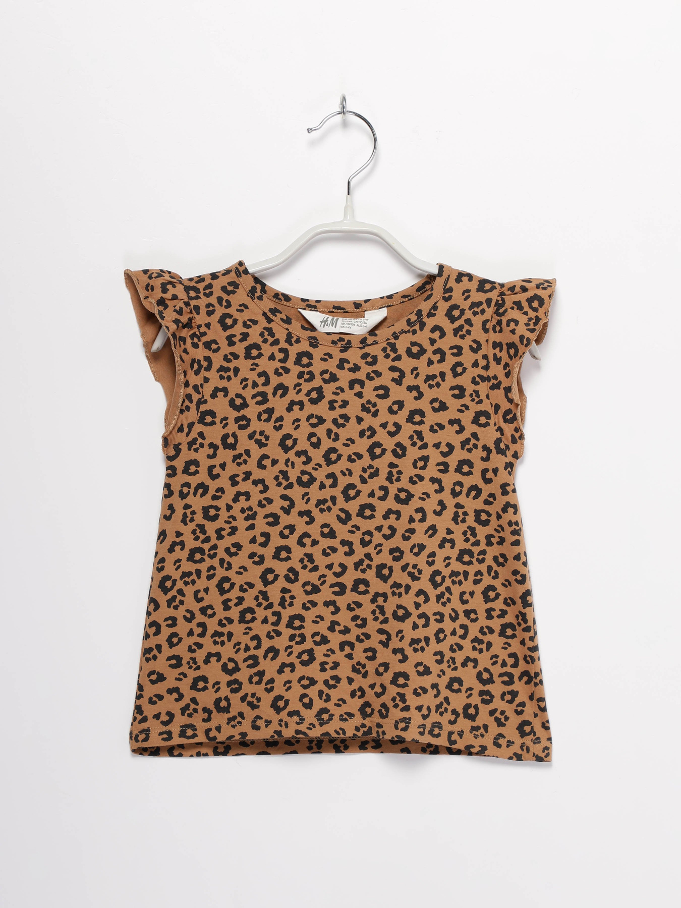 Футболка H&M модель 0856994_коричневий комб. Фото