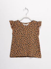 Футболка H&M модель 0856994_коричневий комб. Фото