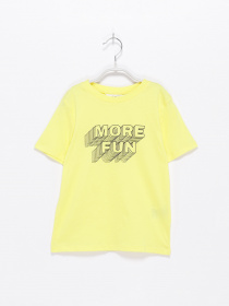 Футболка H&M модель 0862198_жовтий з чорним Фото